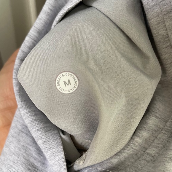 Lululemon City Sweat Pullover Hoodie, Heathered Light Grey, Size Medium - Picture 11 of 11